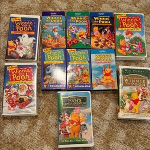 Disney Winnie the Pooh VHS Movies Set